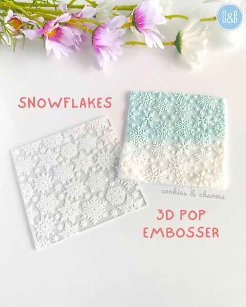 snowflake 3d pop embosser 1