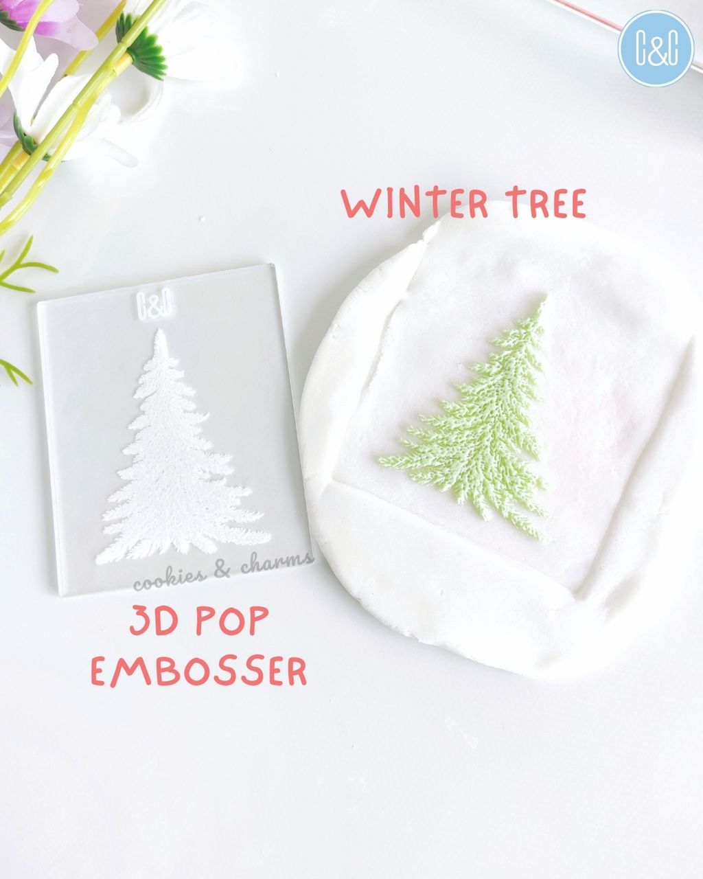 winter tree 3d pop embosser 2