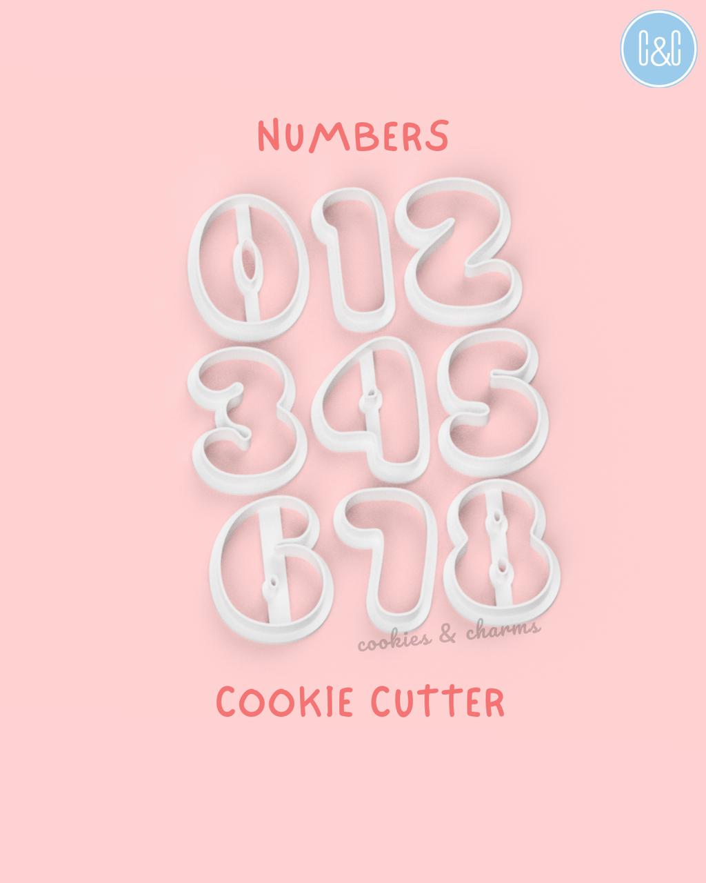 cute font numbers characters cookie cutter