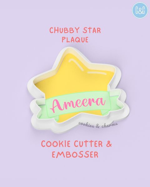 chubby star plaque cutter embosser 1