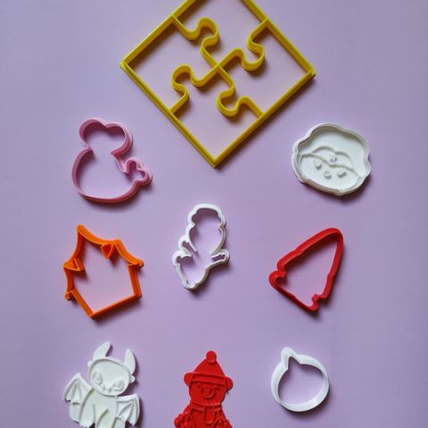 Custom Cookie and polymer cutter by cookies and charms
