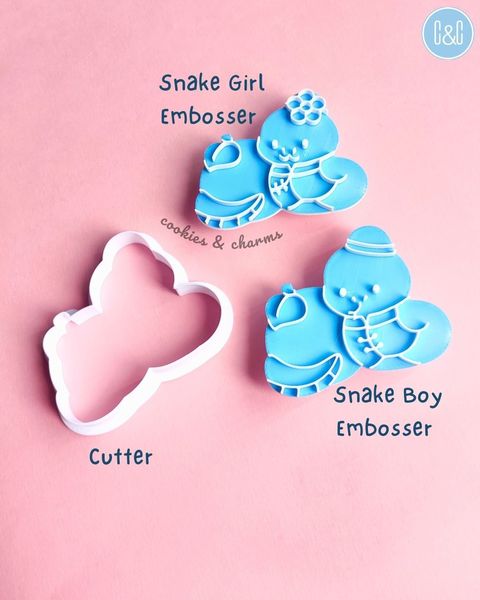 lucky snake cookie cutter embosser (4)