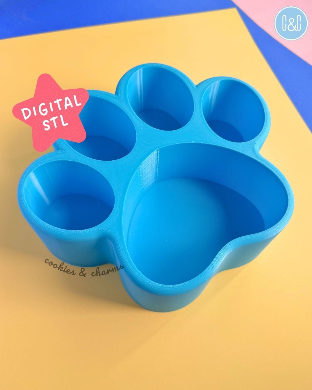 Digital paw print box