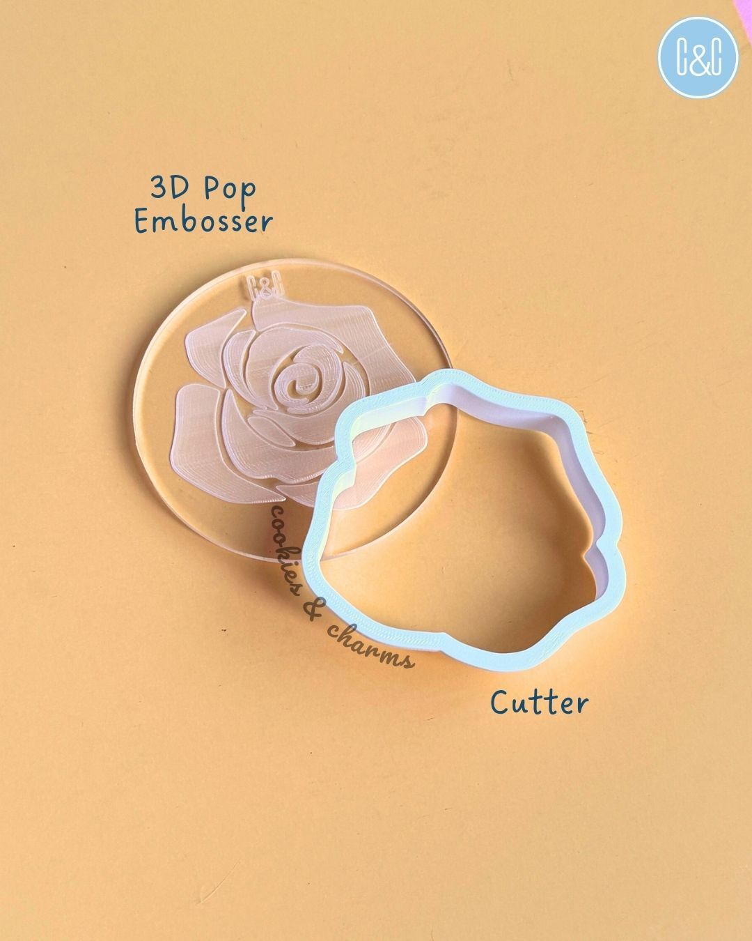 rose 3d pop embosser cutter 2