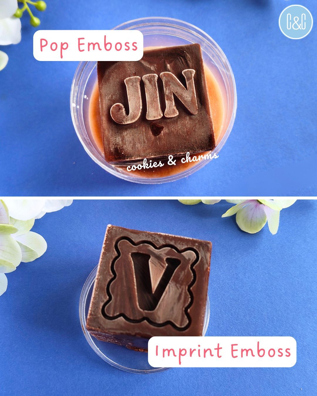 pop and imprint ice cube Silicone Mold