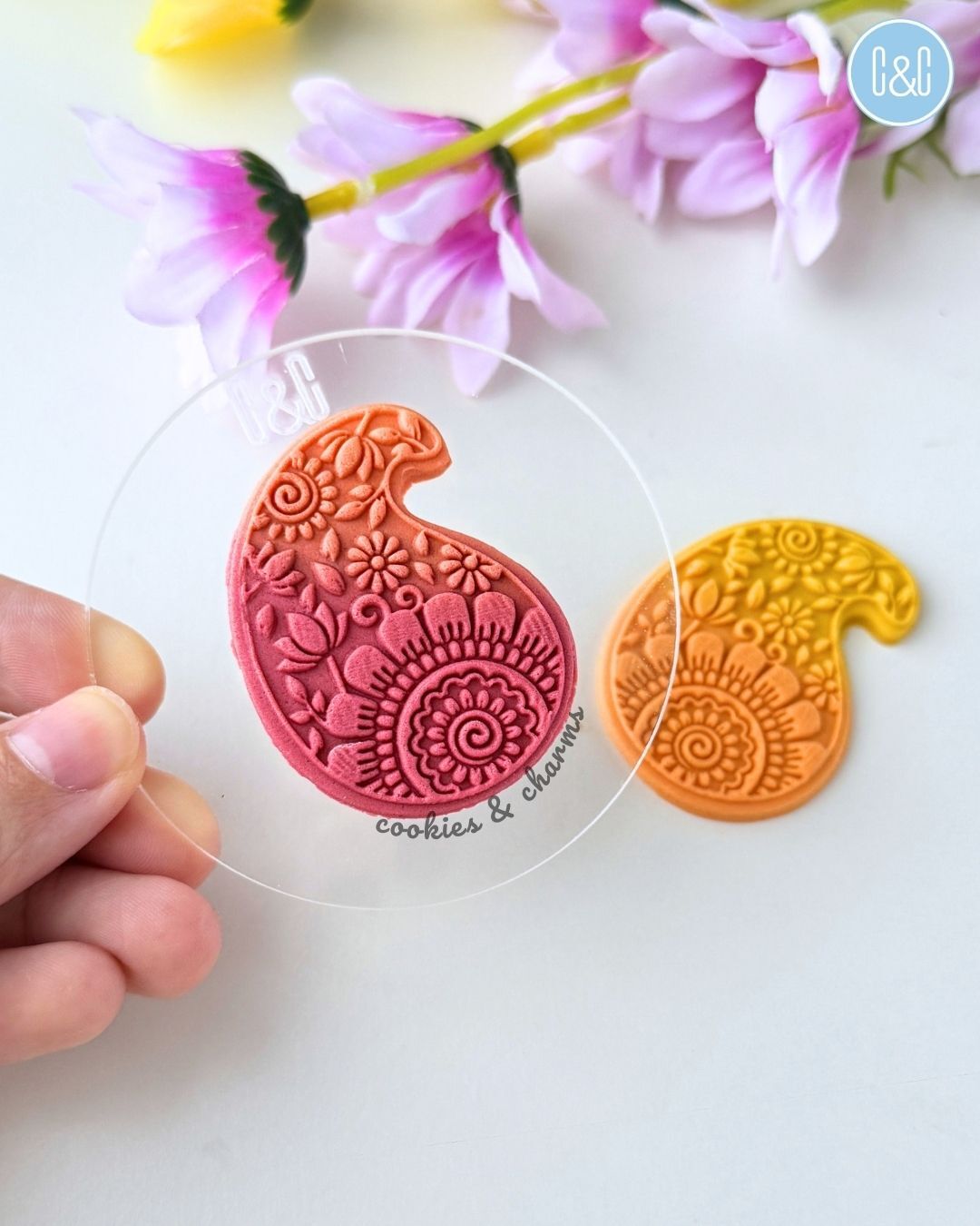 paisley c 3d pop embosser and cutter