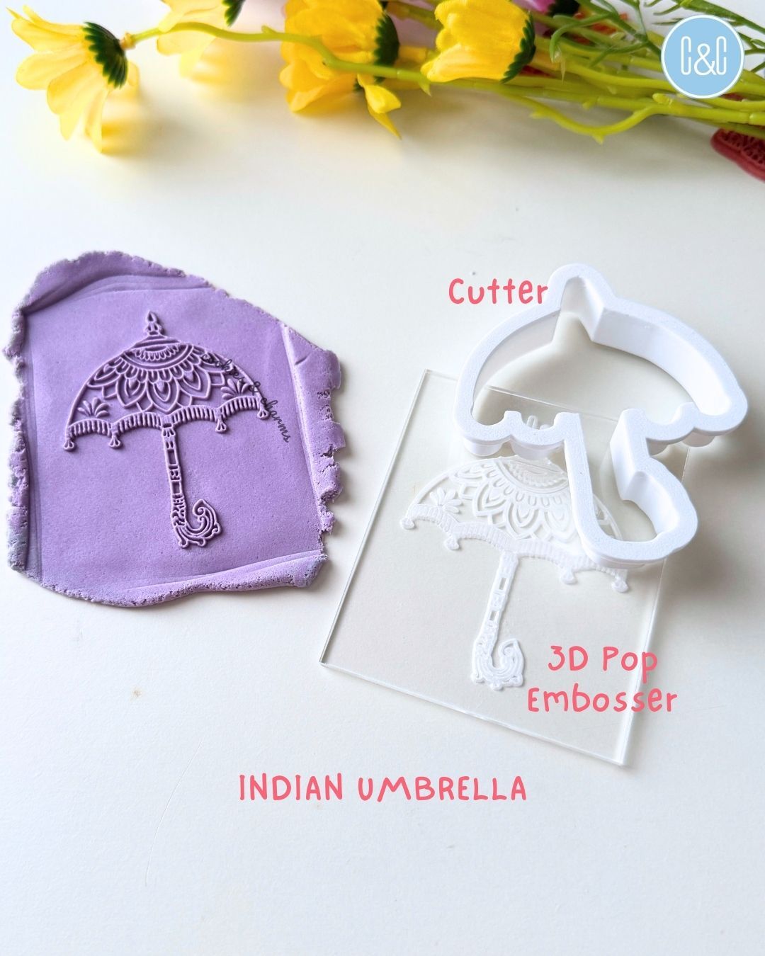 indian umbrella 3d pop embosser and cutter (2)
