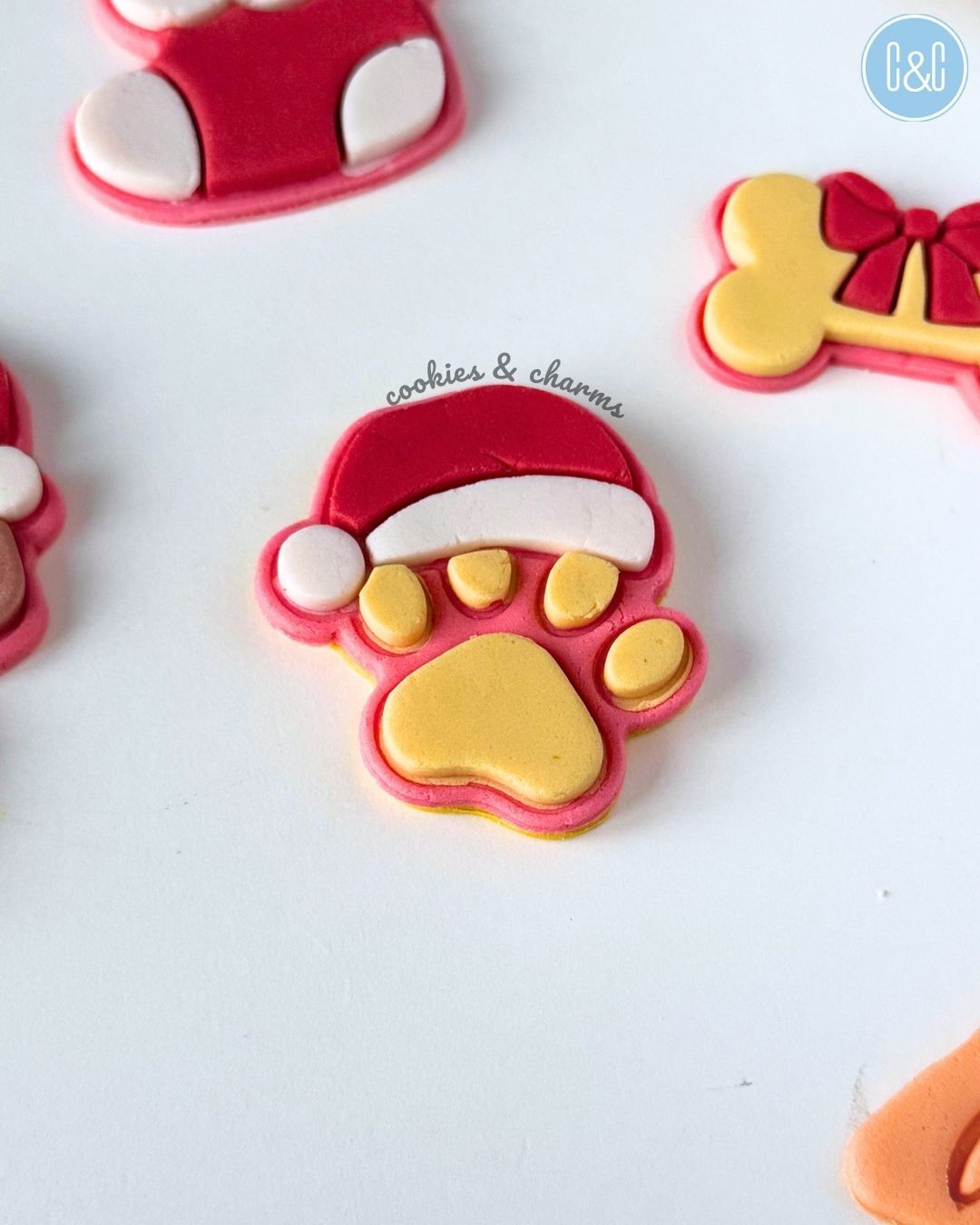 santa hat paw cutter embosser