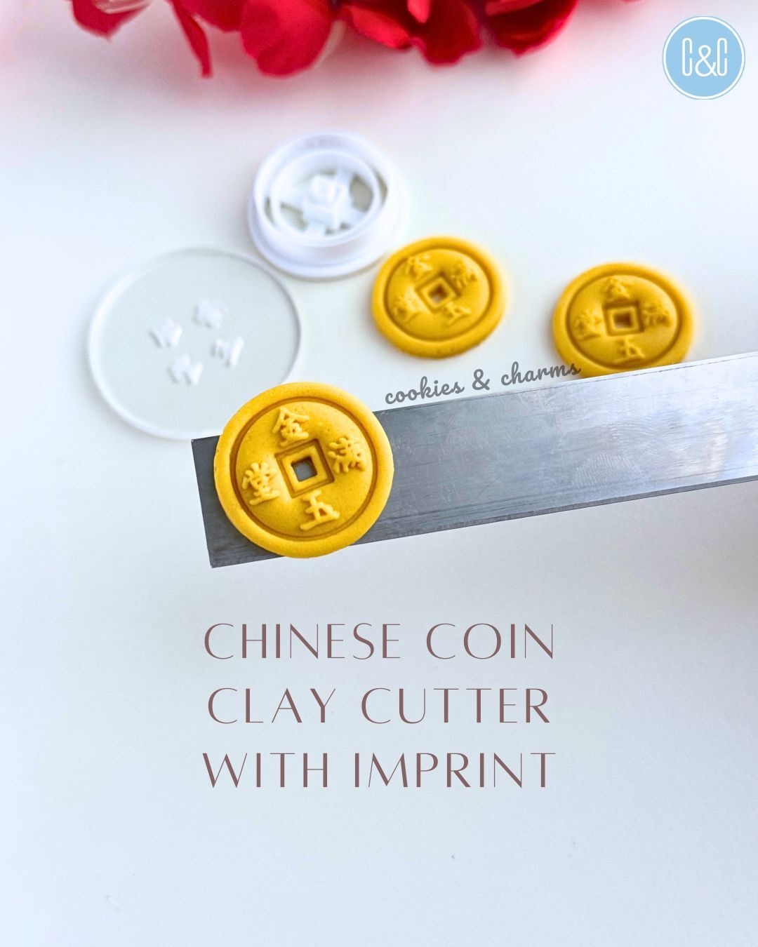 chinese coin clay cutter pop embosser