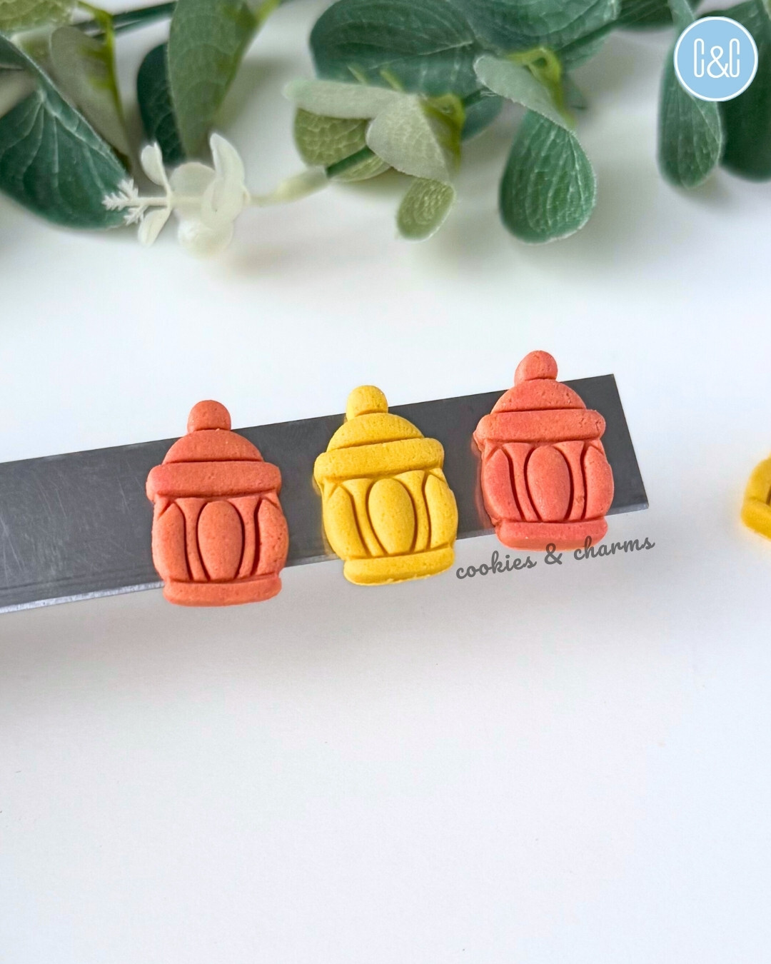 chubby eid lantern clay cutter imprint
