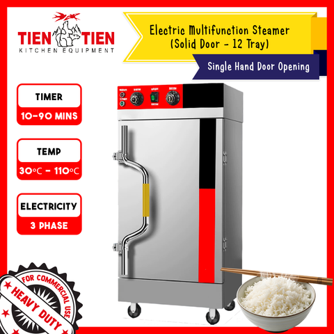 Malaysia-Commercial-Kitchen-Equipment-Electric-Multifunction-Steamer-Single-Door-Opening-1
