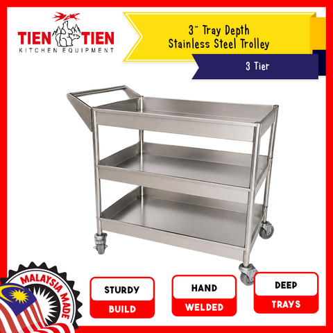 Malaysia-Commercial-Kitchen-Equipment-3-Inch-Tray-Depth-Stainless-Steel-Trolley-3-Tier-1