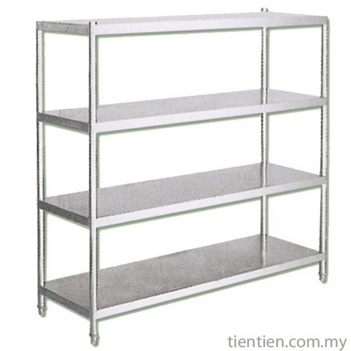 TIEN TIEN Stainless Steel 4 tier Rack with Solid Shelf