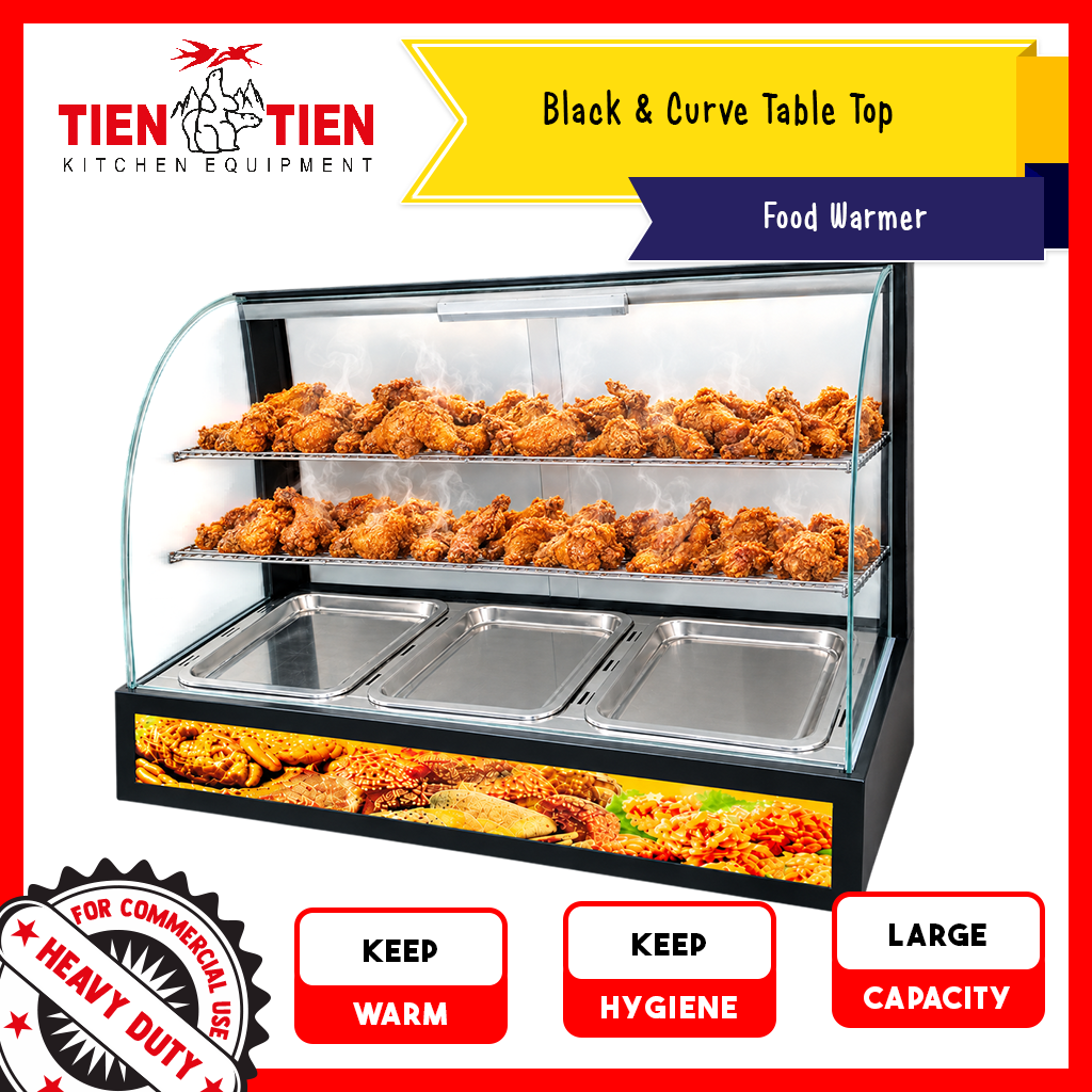 Malaysia-Commercial-Kitchen-Equipment-Black-And-Curve-Table-Top-Food-Warmer-OT-FW21-1