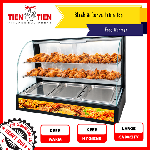 Malaysia-Commercial-Kitchen-Equipment-Black-And-Curve-Table-Top-Food-Warmer-OT-FW21-1