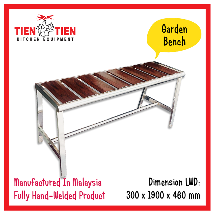 TIEN-TIEN-Stainless-Steel-Garden-Bench-SS-CH04