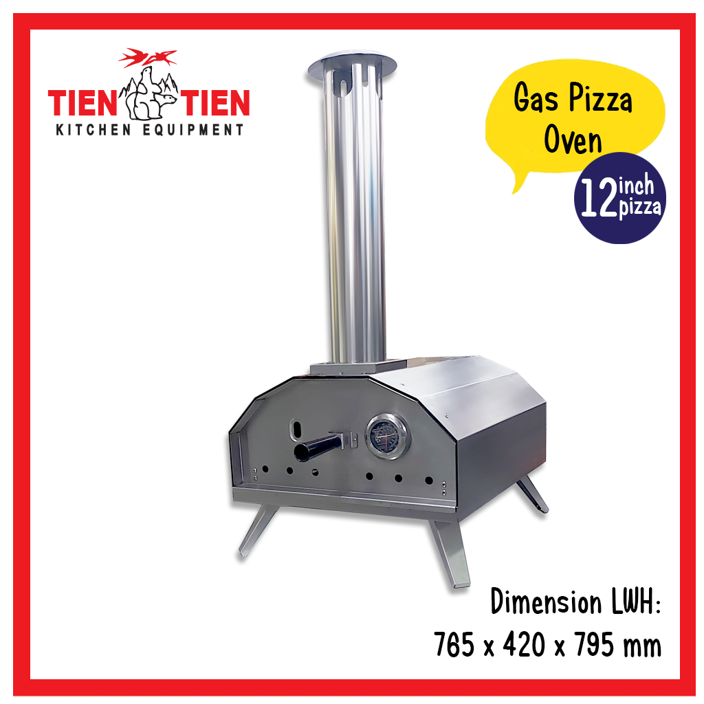 TIEN-TIEN-Stainless-Steel-Dome-Type -Gas-Pizza-Oven-1