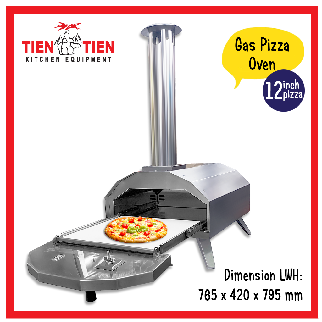 TIEN-TIEN-Stainless-Steel-Dome-Type -Gas-Pizza-Oven-2