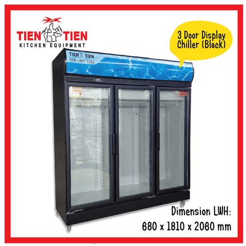 RF-KM17.2-TIEN-TIEN-3-Door-Display-Chiller-Black