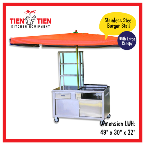 SS-BS02-TIEN-TIEN-Stainless-Steel-Burger-Stall-with-Large-Canopy