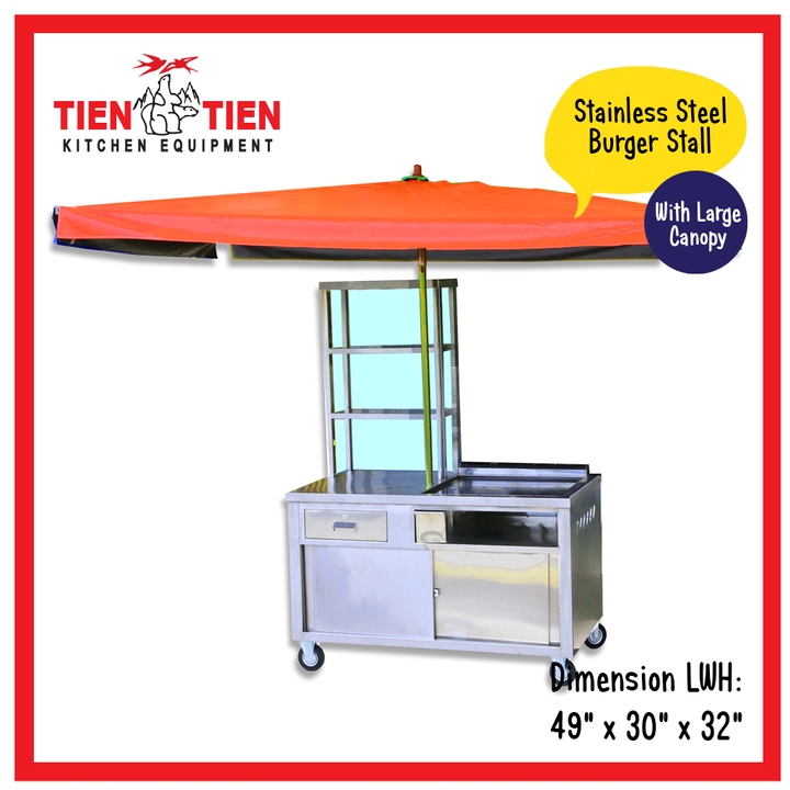 SS-BS02-TIEN-TIEN-Stainless-Steel-Burger-Stall-with-Large-Canopy