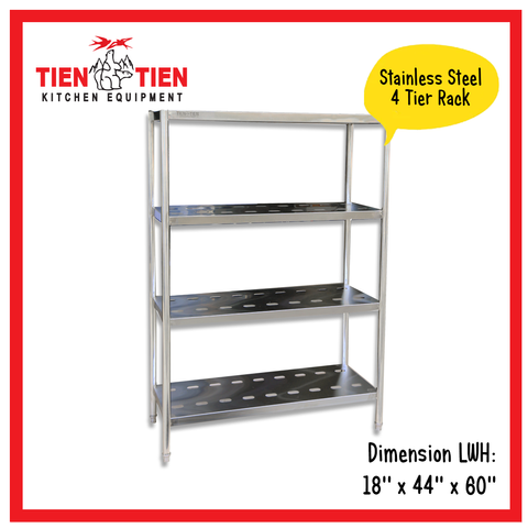 SS022-TIEN-TIEN-Stainless-Steel-4-tier-Rack-with-Preforated-Holes