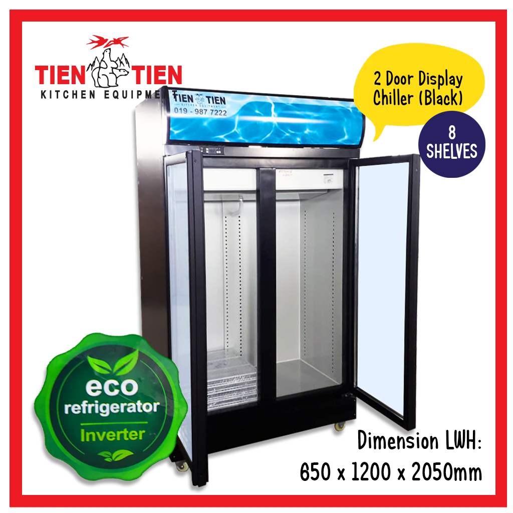 RF-KM18.2 TIEN TIEN 3 Door Display Chiller (Black)