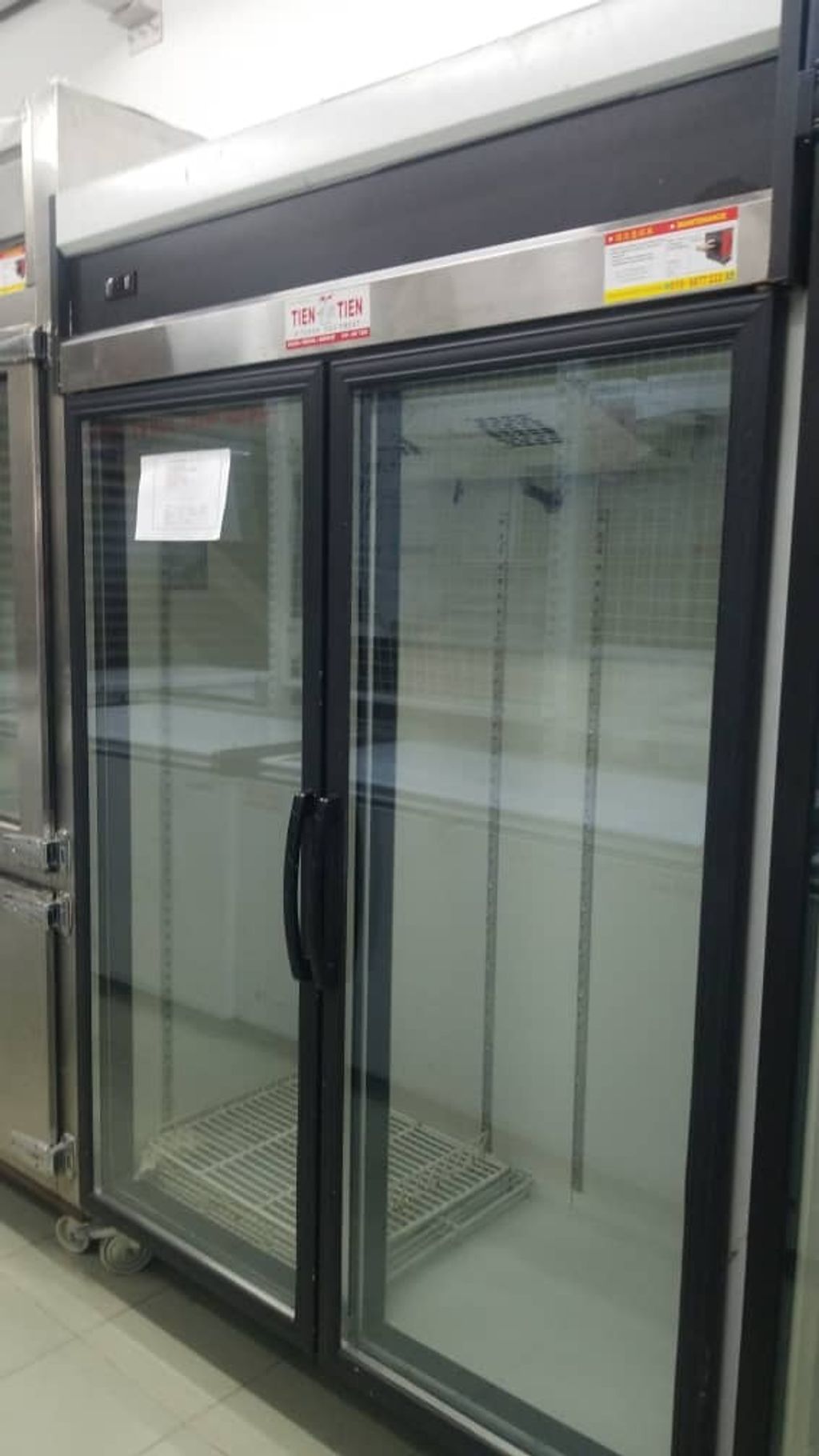 SH2036 - 2 DOOR BLACK FRAME CHILLER ECONOMY (MODEL J-2DDC-B)