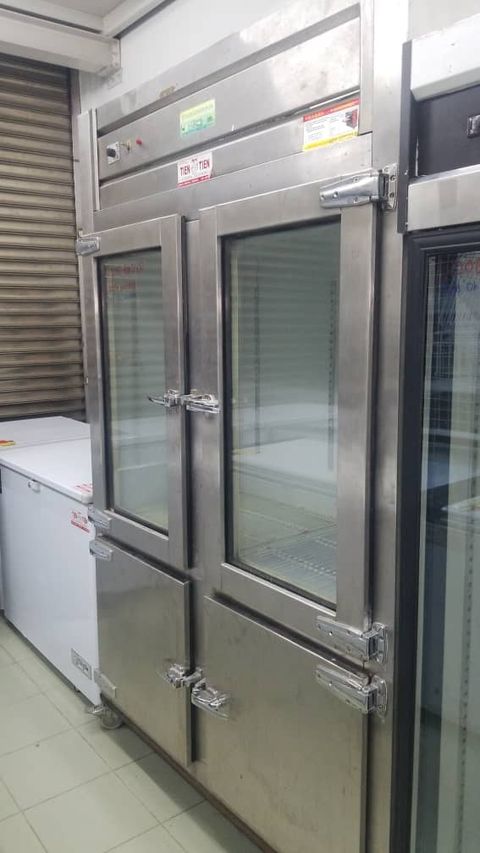 SH2081 - 4 DOOR COMMERCIAL UPRIGHT FREEZER AND CHILLER