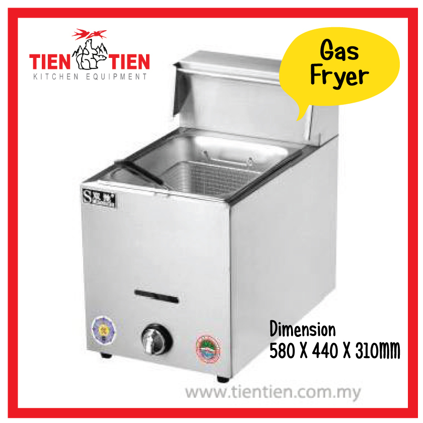 ZOT/DF12 Single Tank GAS Table Top Deep Fryer/Fat Fryer