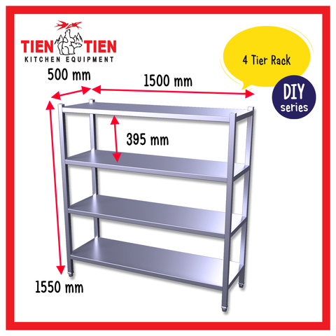 4 Unit Rack Example 4 Tier Rack - DIY Series