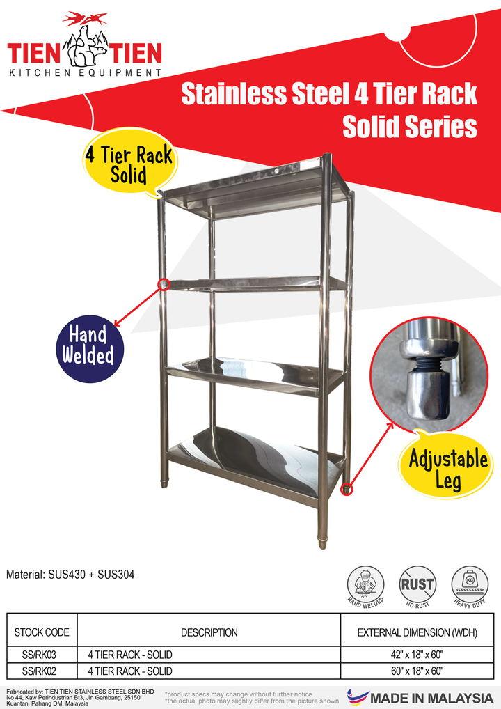 SS-RK 4 TIER RACK SOLID-1