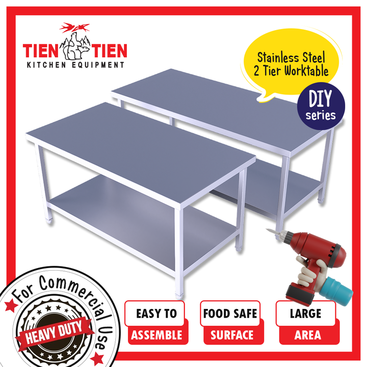 stainless-steel-heavy-duty-kitchen-equipment-malaysia-two-tier-worktable-diy-series-1