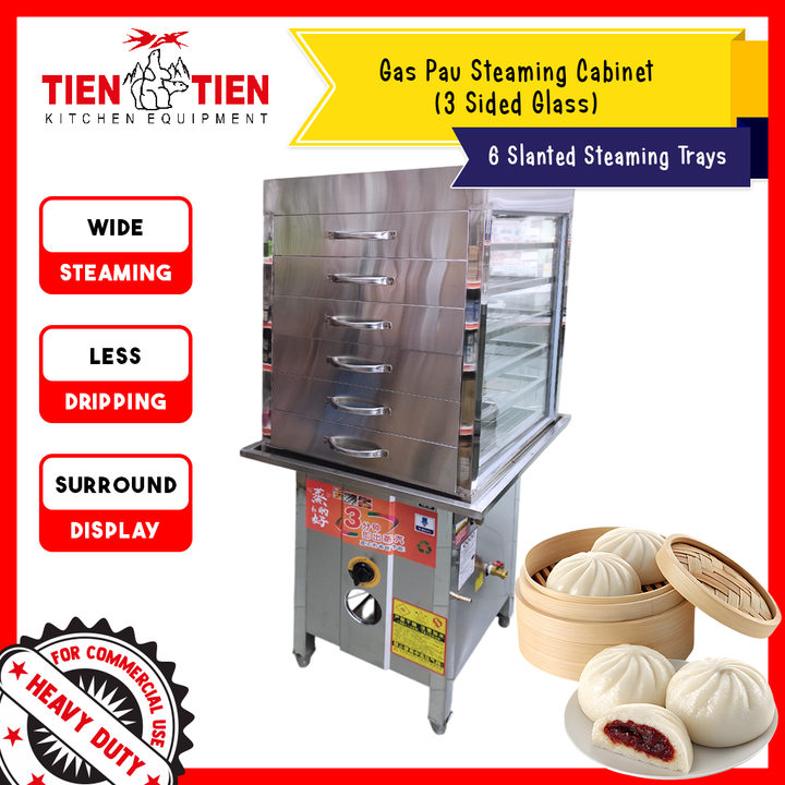 Malaysia-Commercial-Kitchen-Equipment-6-Trays-Pau-Steaming-Cabinet-1