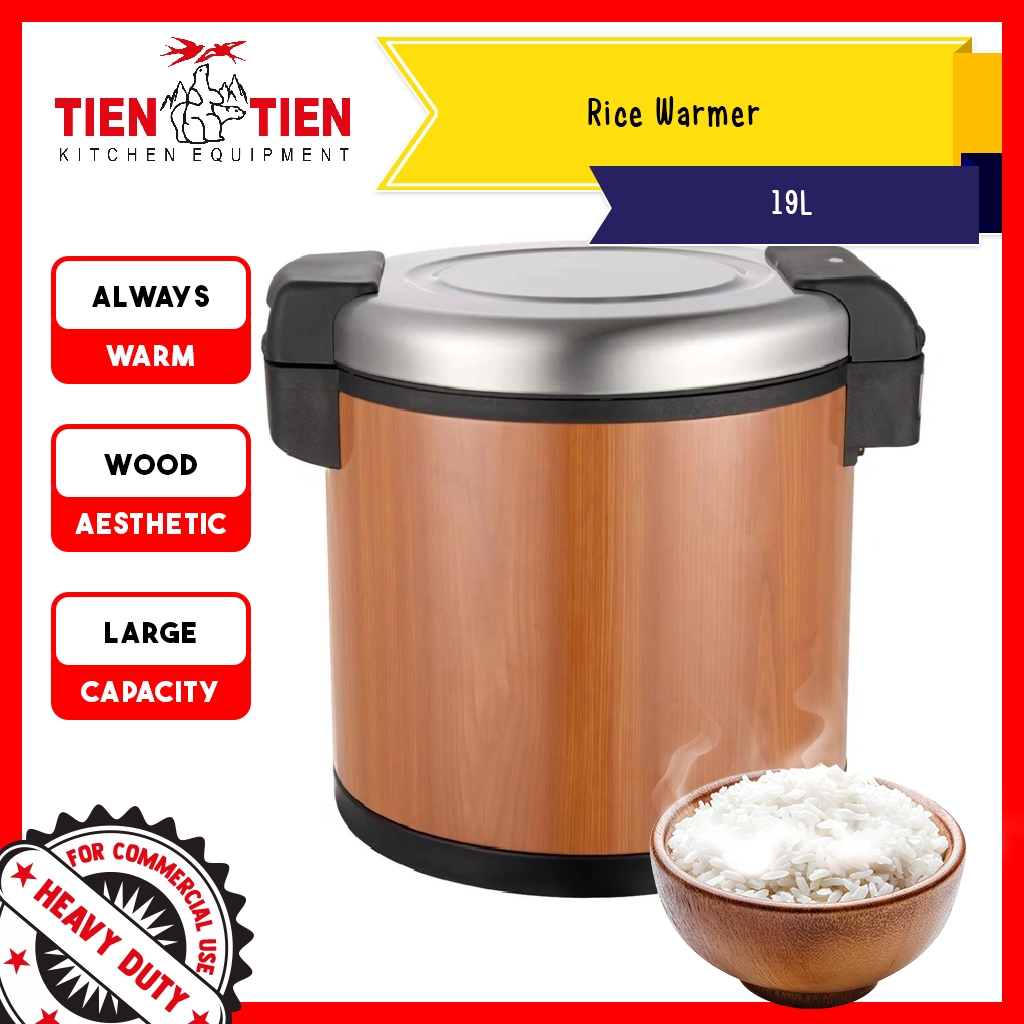 Malaysia-Commercial-Kitchen-Equipment-OT-RW04-Rice-Warmer-Wood-Grain-19L-1
