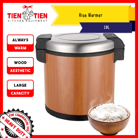 Malaysia-Commercial-Kitchen-Equipment-OT-RW04-Rice-Warmer-Wood-Grain-19L-1