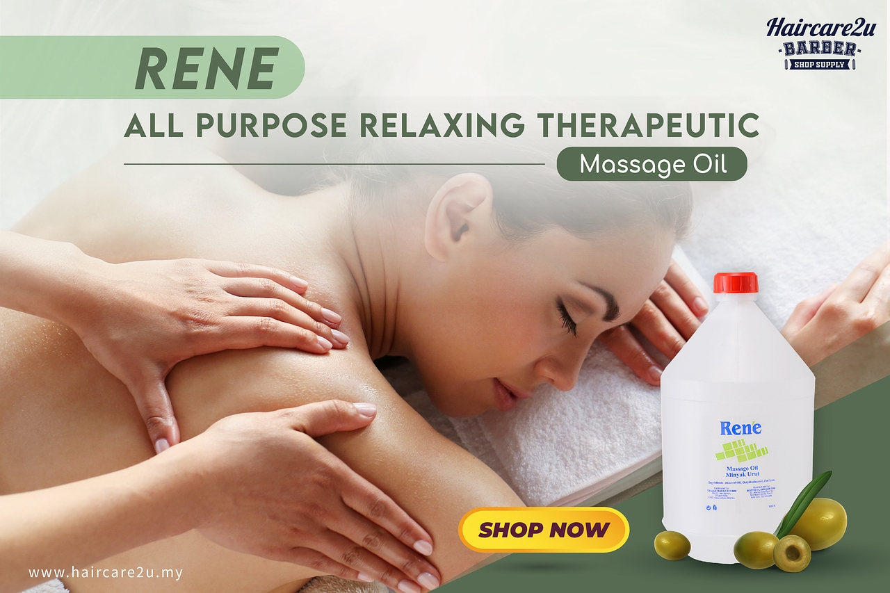 3kg Rene All Purpose Relaxing Therapeutic Massage Oil Banner