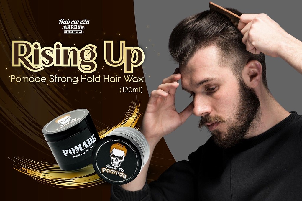 120ml Rising Up Pomade Strong Hold Hair Wax Banner