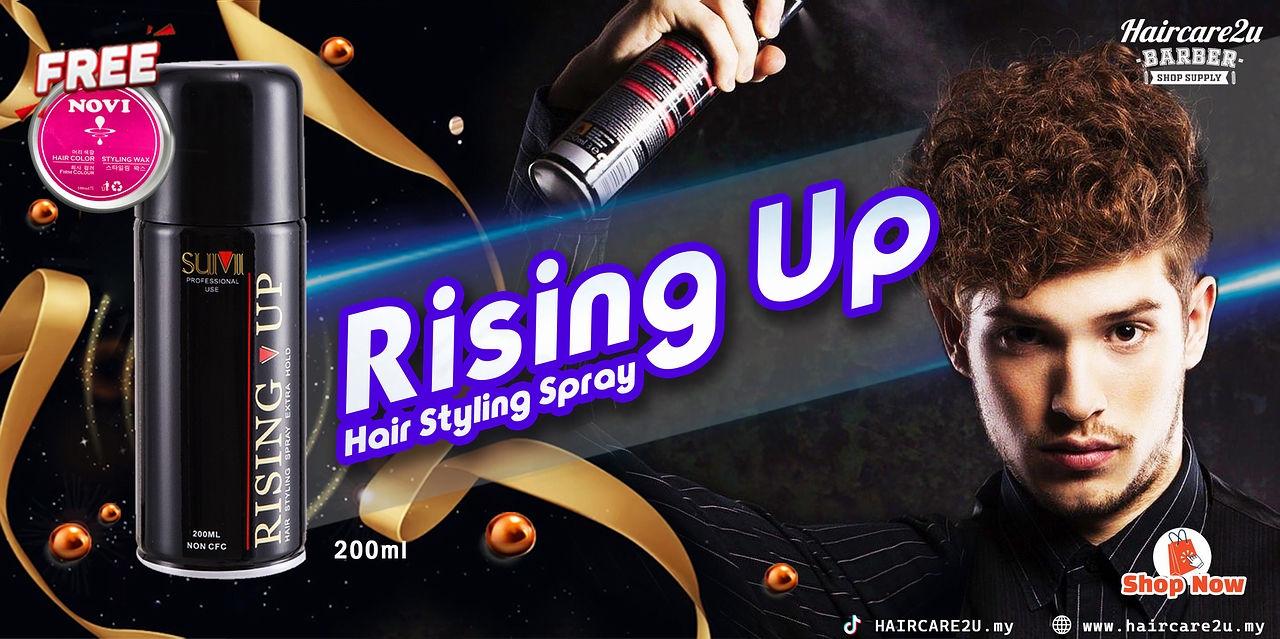 200ml Rising Up Hair Styling Spray (Free Novi Color Wax) Banner