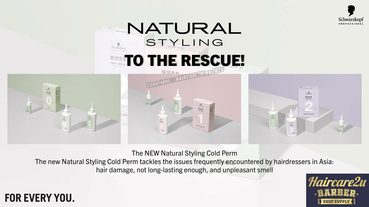 100ml x 2+25ml Schwarzkopf Professional Natural Styling Cold Perm Kit 3