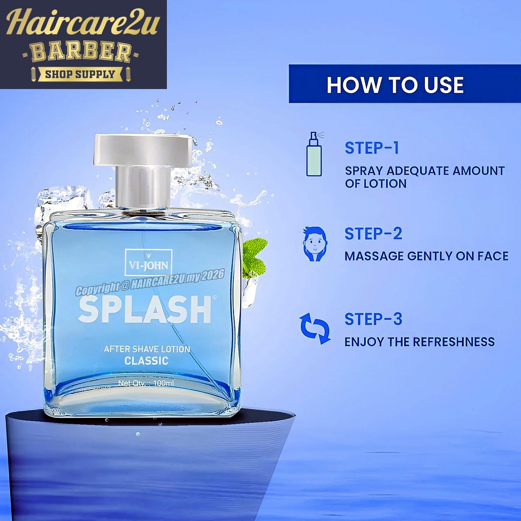 100ml VI-JOHN Splash After Shave Lotion Classic 5