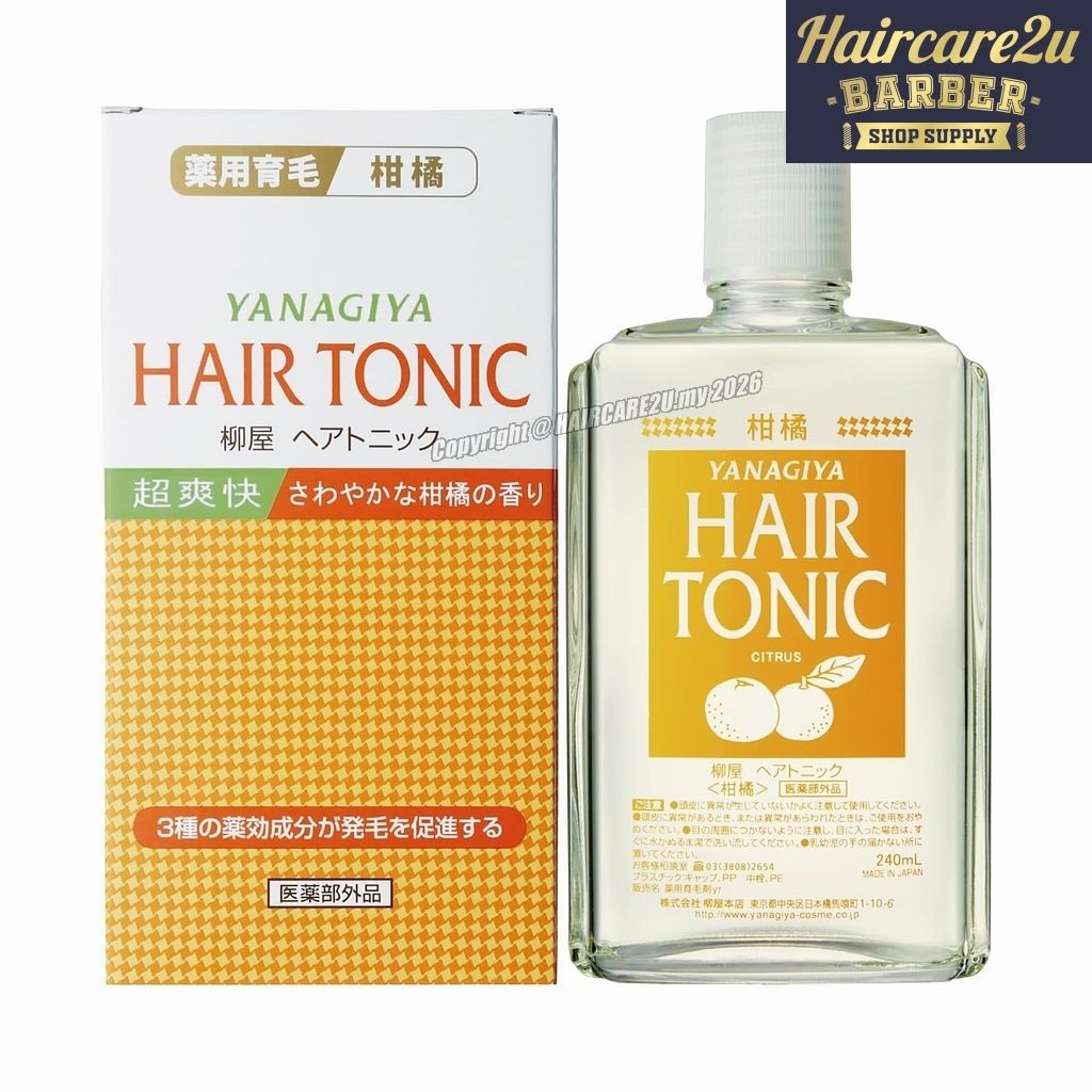 240ml Yanagiya Hair Tonic (Fresh Citrus)
