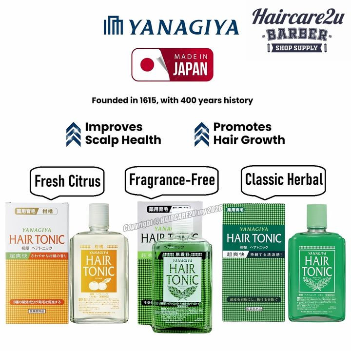 240ml Japan Yanagiya Medicated Hair Growth Tonic