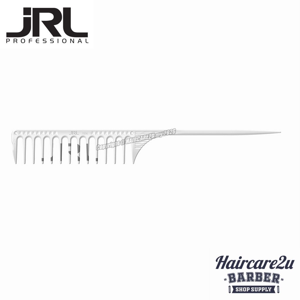 JRL J104 Barber Salon Fine Teeth Tail Comb 9.8 inches