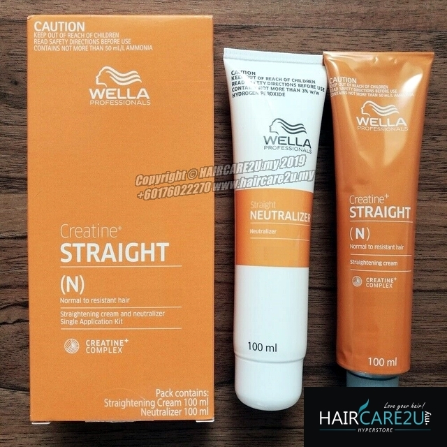 100ml Wella Creatine Straight Hair Cream Ubat Lurus Rambut 