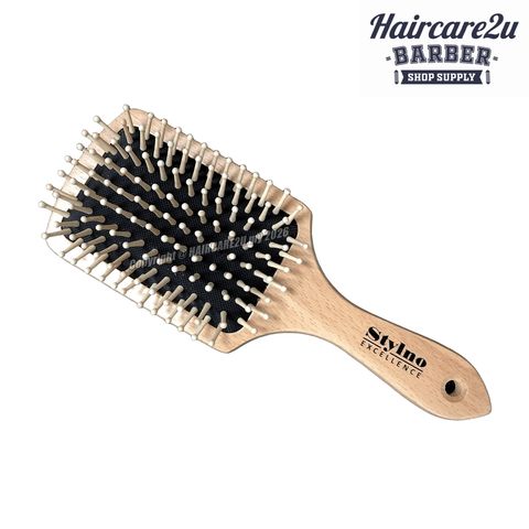 Stylno 920 Wooden Paddle Antistatic Hair Brush Massage Comb