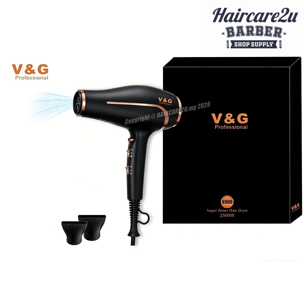 V&G 8900 Hair Dryer (Black)