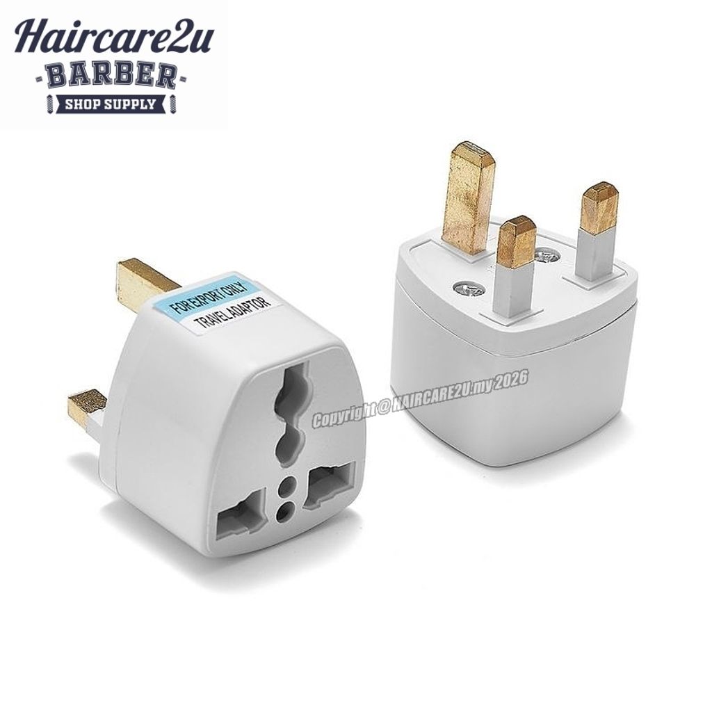 UK 3 Pin Multi Plug International Adapter
