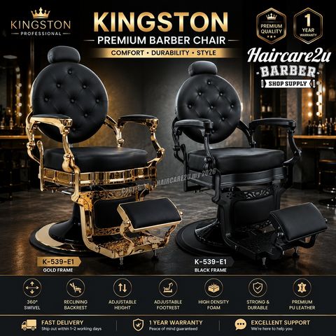Royal Kingston K-539-E1 Hydraulic Heavy Duty Emperor Barber Chair