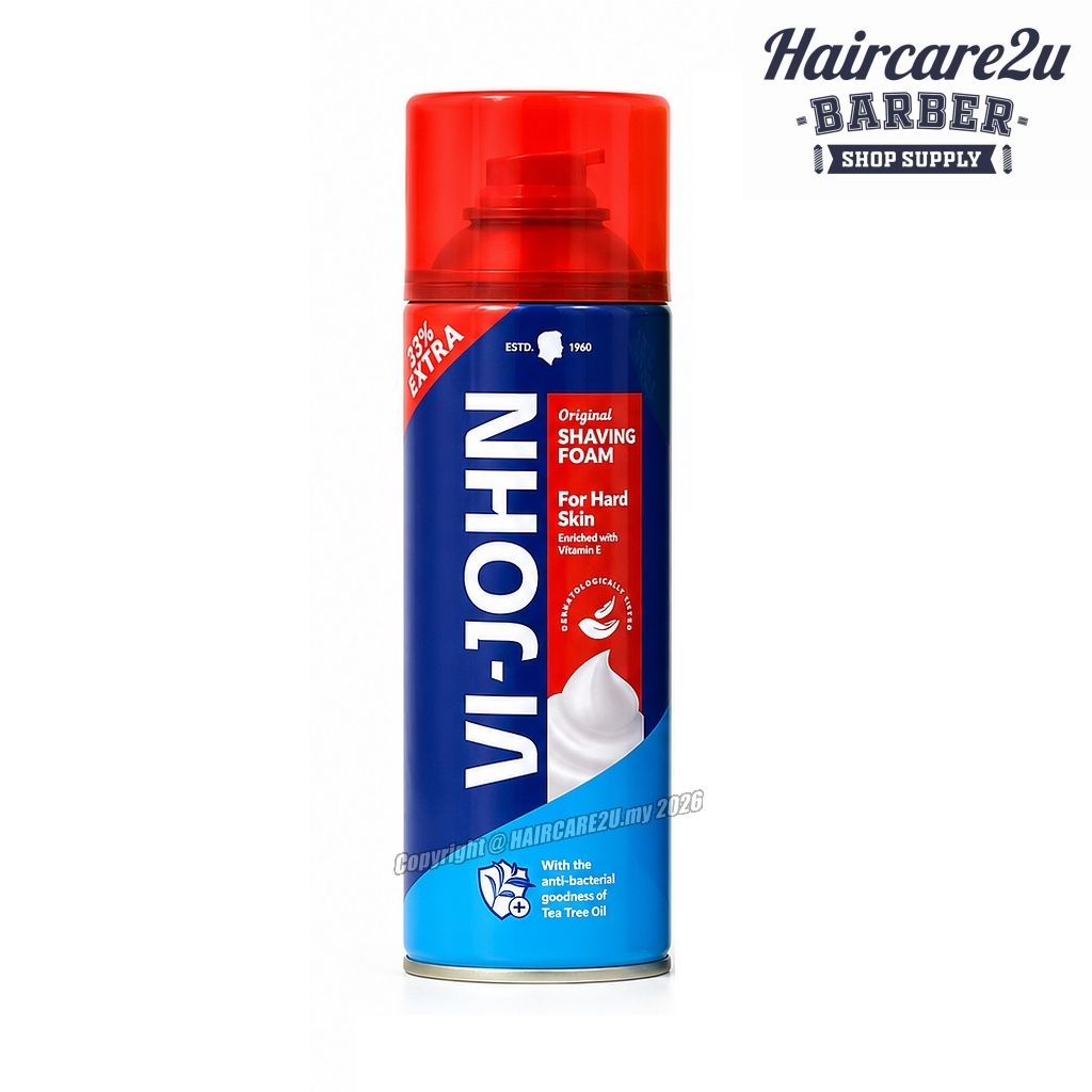 400g VI-JOHN Extra Moisturizing Shaving Foam (For Hard Skin)